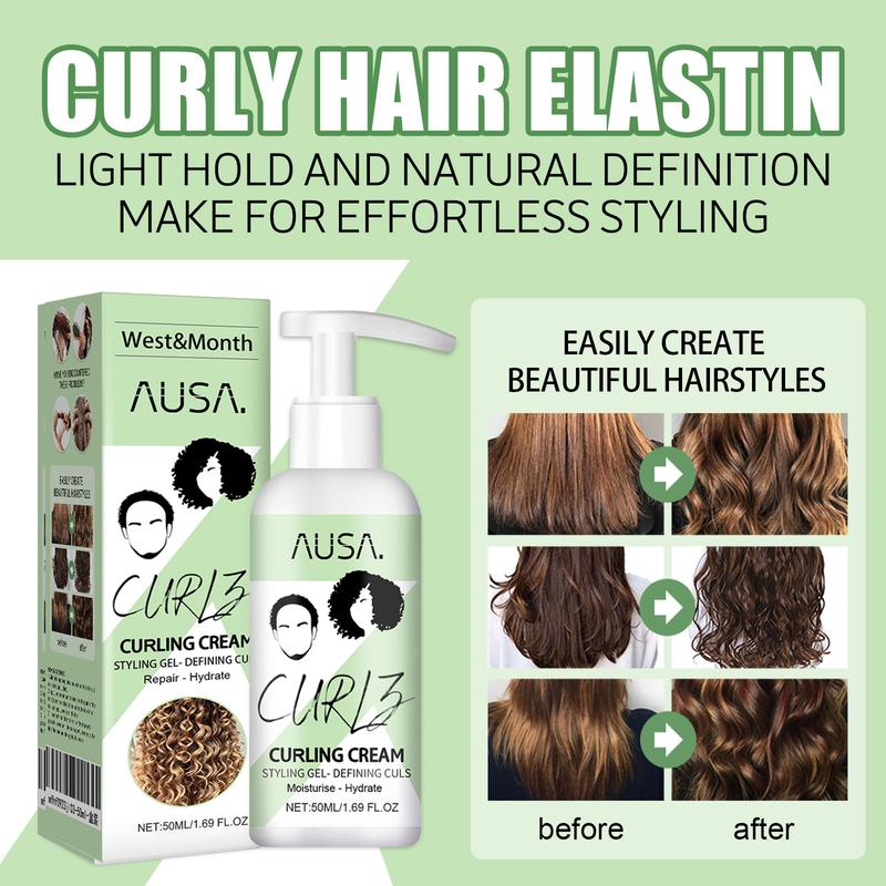 Curly Elastin Moisturizing curls set fluffy stretch strong hair and soothe frizz