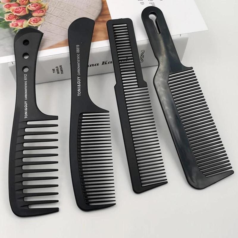 Hair Styling Comb Set, 4 Counts set Anti-static Wide Tooth Combs, Professional Hair Styling Brushes for Salon Barber