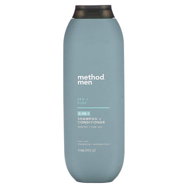 Method Men, 2-In-1 Shampoo + Conditioner, Sea + Surf, 14 fl fl oz (414 ml)