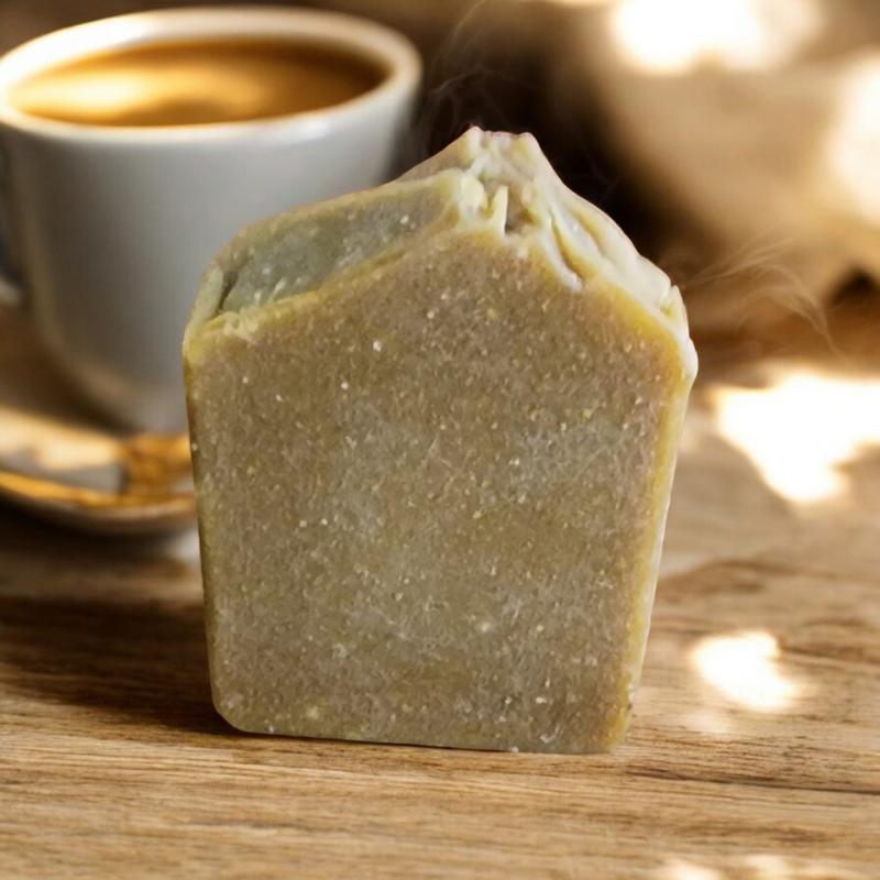 Pumpkin and Coffee Natural Handmade Soap With Organic Almond Milk. Body Care Body Wash body soap