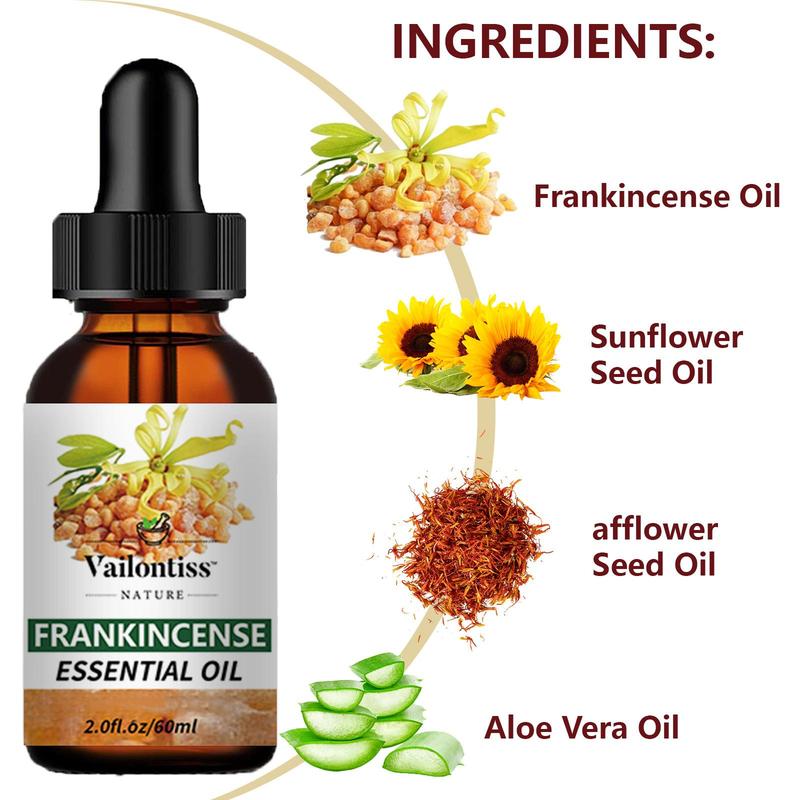 Frankincense Skin Care Essential Oil, Moisturizing Massage Essential Oil for Body Hair Nail, Nourishing Skin Care Products for Women