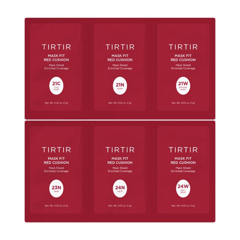 [TIRTIR Official Shop] Sachet - Mask Fit Red Cushion *Trial Kits* Concealer Foundation