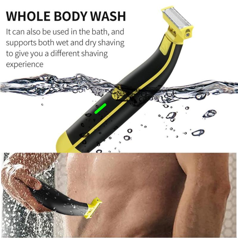 Full body washable wet and dry shaver Electric shaver USB rechargeable body shaver for men and women