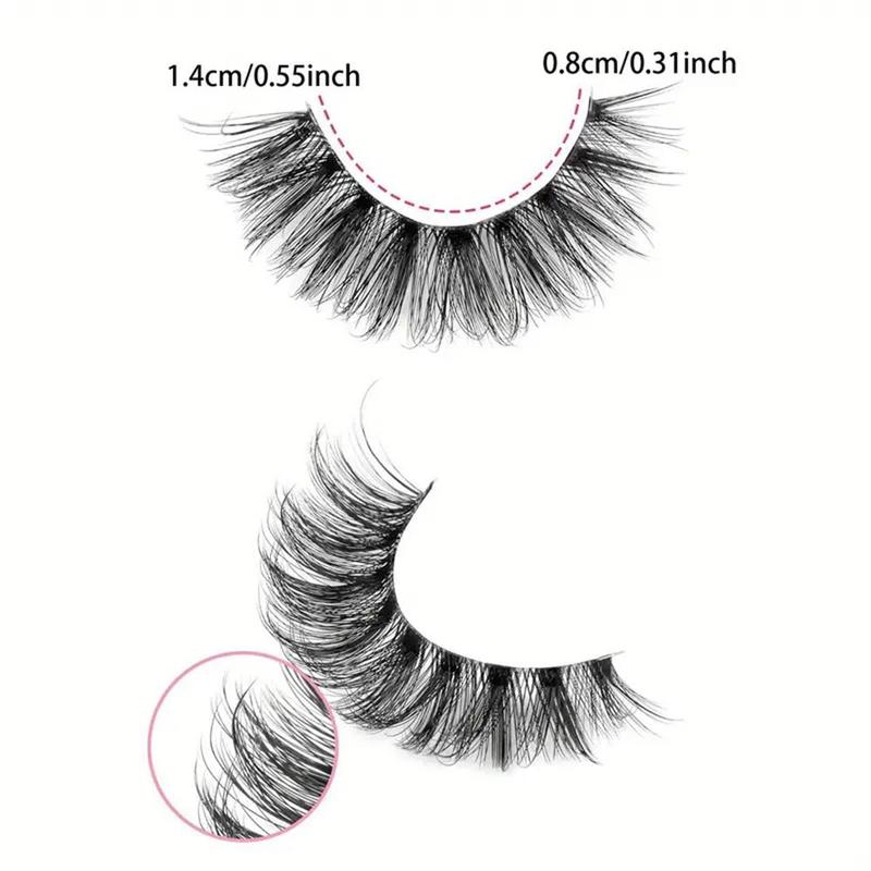 Cat Eye False Eyelashes, 10 Pairs Natural Curling Eye Makeup Strip Lashes, Full Volume Eyelash for Lashes Extensions for Women and Girls Eye Makeup Enhancement, Fall Gift, Christmas Gift