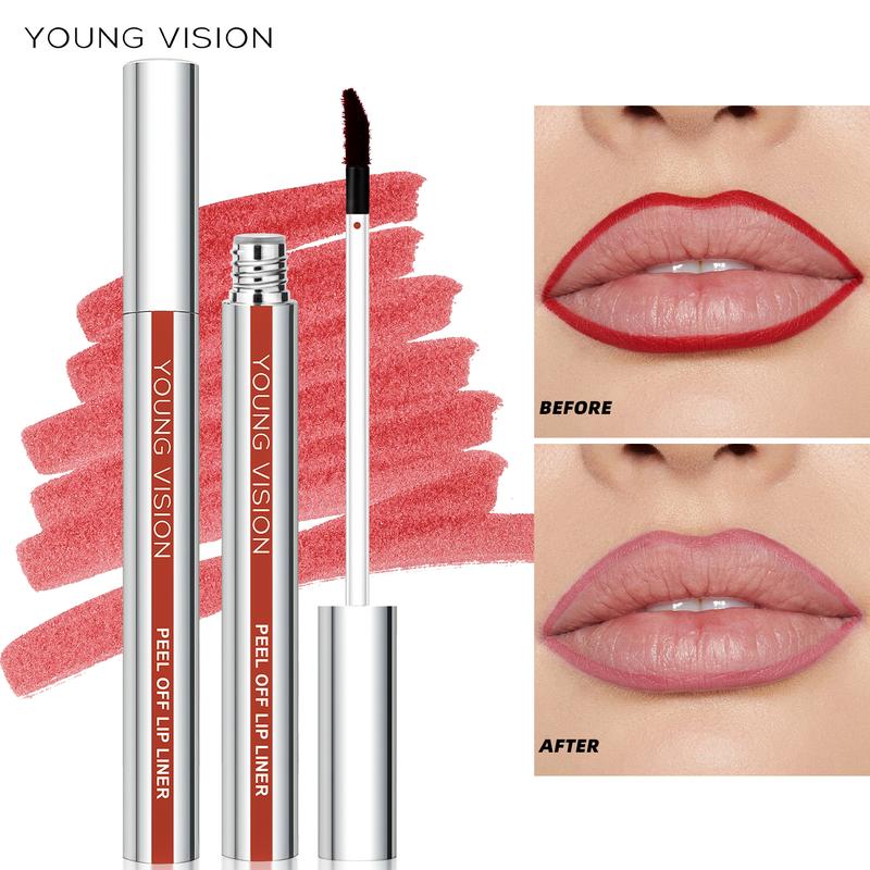 YOUNG VISION 3pcs lip stain peel off lip liner Matte, Smudge-Proof & Long-Lasting | Perfect Lip Definition