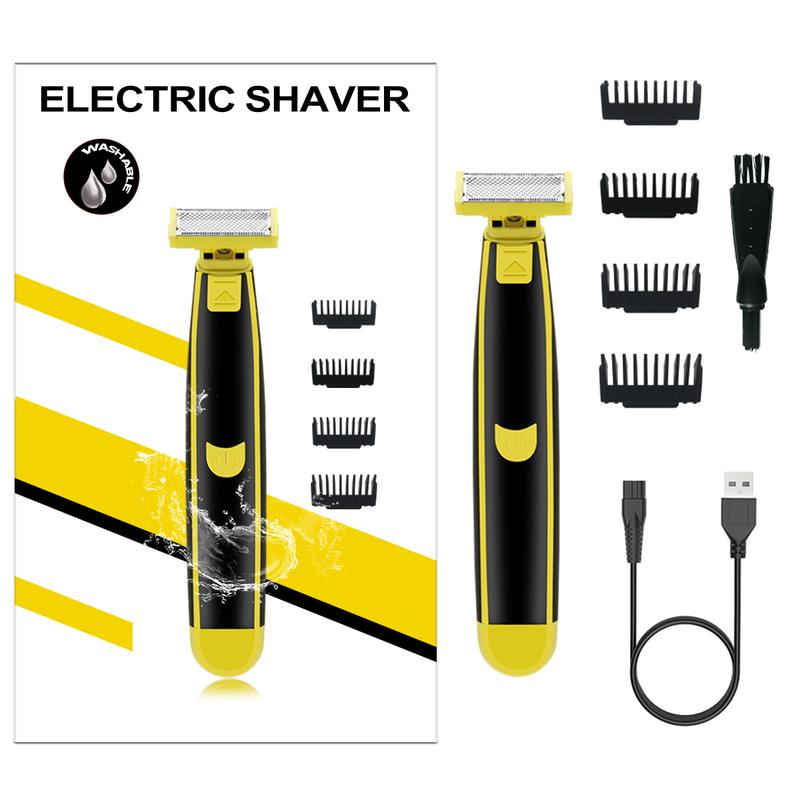 Full body washable wet and dry shaver Electric shaver USB rechargeable body shaver for men and women