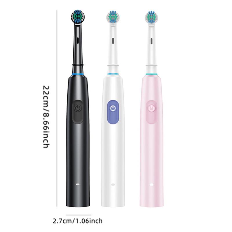 Rechargeable Rotating Electric Toothbrush Set, 1 Count Electric Toothbrush & 7 Counts Replacement Brush Heads, Oral Care Product for Adults, Gift for Men & Women, Christmas Gift