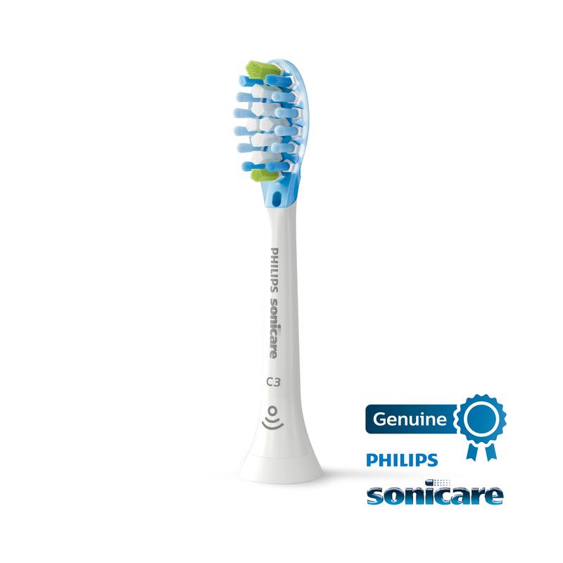 Philips Sonicare Premium Plaque Control replacement toothbrush heads, HX9042 65, Smart recognition, White 2-pk Handle Cleansing