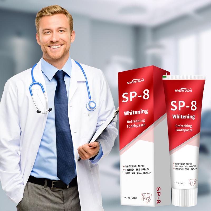 SP-8 Toothpaste - Oral Health Management, Fresh Breath Gentle Aloe Daily Herbal Fresh Breath whitening  toothpaste Probiotic Soothing