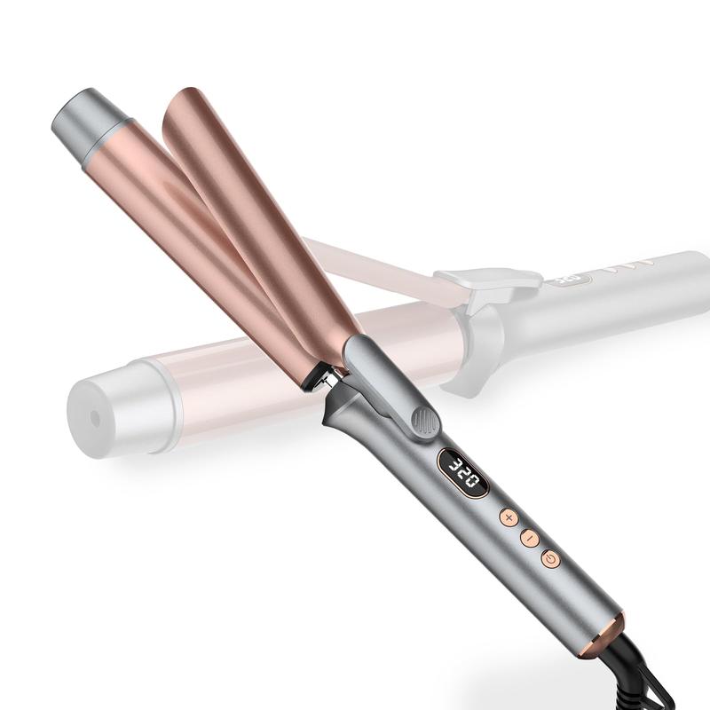 1 1 4 Inch Ceramic Curling Iron for Long Hair, Dual Voltage