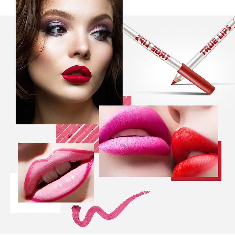 Long Lasting Lip Liner Set, 12pcs set Matte Lip Liner Pencil, Easy Coloring Lip Liner Pen, Suitable for All Occasions Lip Makeup, Girls Makeup Accessories