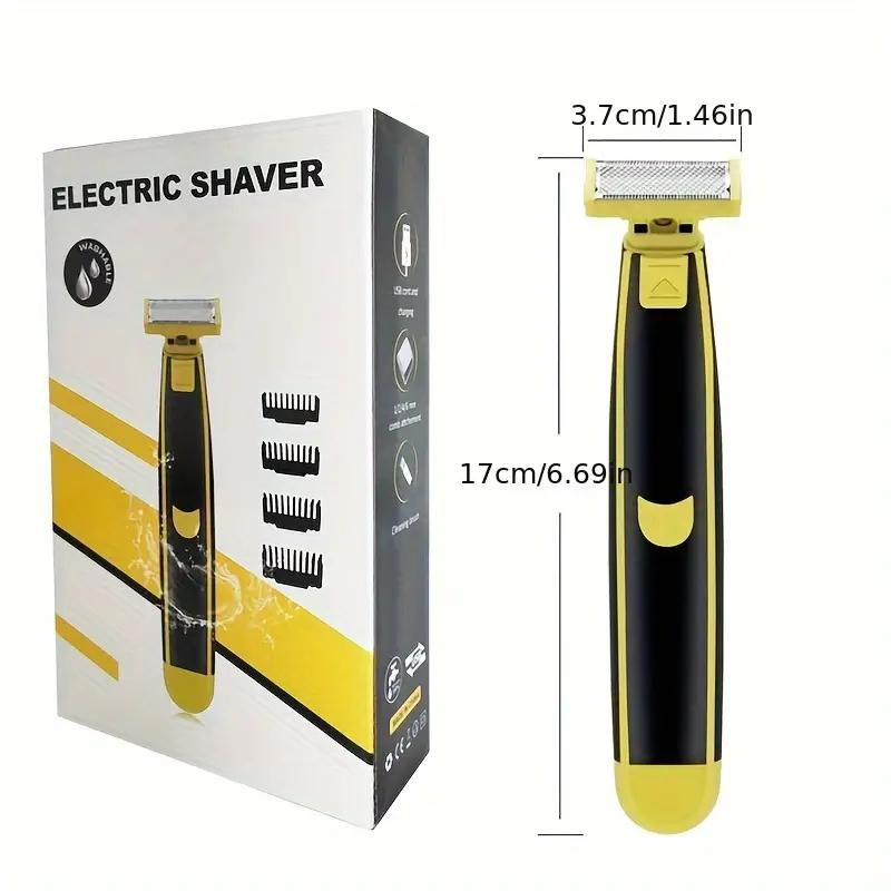 Full body washable wet and dry shaver Electric shaver USB rechargeable body shaver for men and women