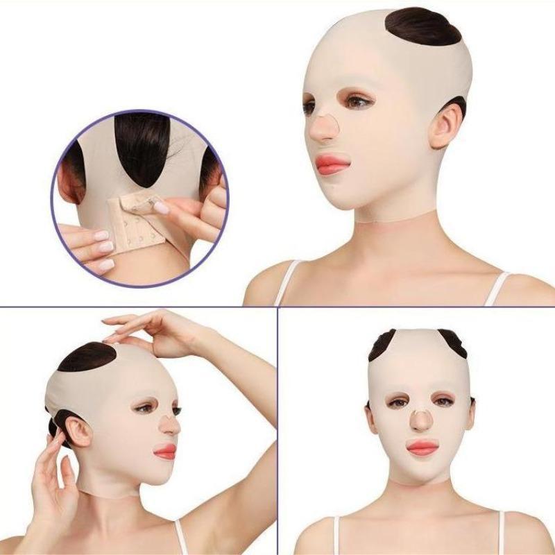 Full Face Sleep Bandage, Reusable and Breathable Face Lifting Sleep Bandage, Sleeping Face Lifting Bandage, Facial Skin Care Tool, Christmas Gift