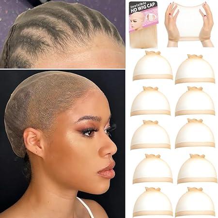 Amanda Hair Wig Cap For Lace Frontal Closure Wigs Soft Thin & Breathable Invisible Elastic Wig Cap 03