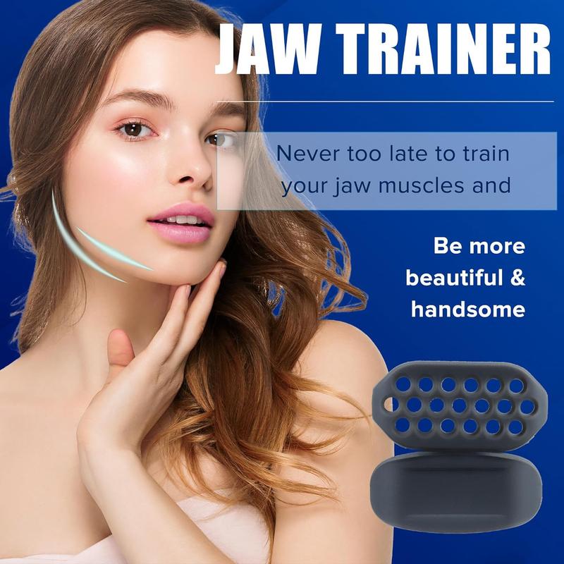 Jaw Exerciser, 4 Counts Jawline Trainer, Jawline Muscle Exerciser, Face Muscle Training Tool, Face Muscle Training Device, Face Muscle Training Device for Women & Men, Summer Gift, Skincare Tools, Christmas, Christmas Gift