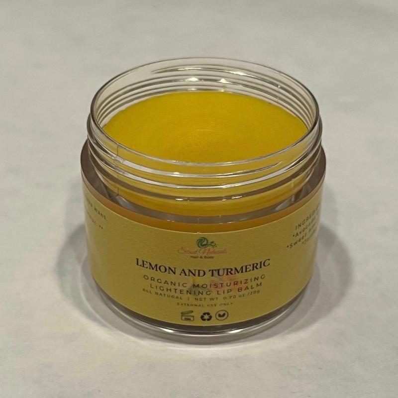 Lemon and Turmeric Moisturizing Lip Balm, Brightening Lip Balm, Lightening Lip Balm, Lip Balm for Dark Lips, Smoker’s Lip Balm