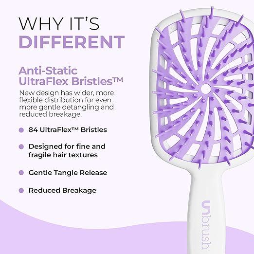 UNbrush Classic Detangling Hair Brush, UNbrush Plus Detangling Brush & Knot Unwinder 7 in 1 Detangling Spray