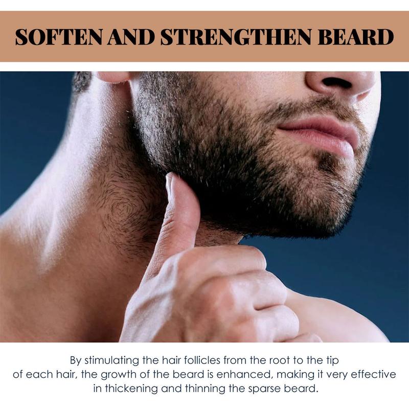 Men's Hair Care Serum, Nourishing & Moisturizing Strengthening Serum for Beard & Hair, Professional Hair Care Product for Men Daily Use, Gifts for Men