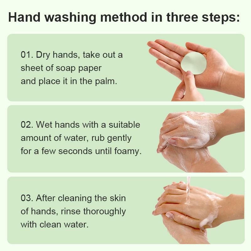 Handwashing Soap Sheets for Travel