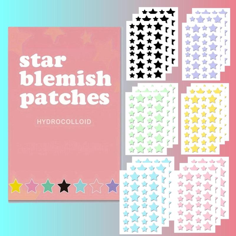 Star Shaped Acne Patches, 504pcs set Invisible Acne Cover Patches, Hydrocolloid Acne Patches, Facial Skin Care Products for Women & Men