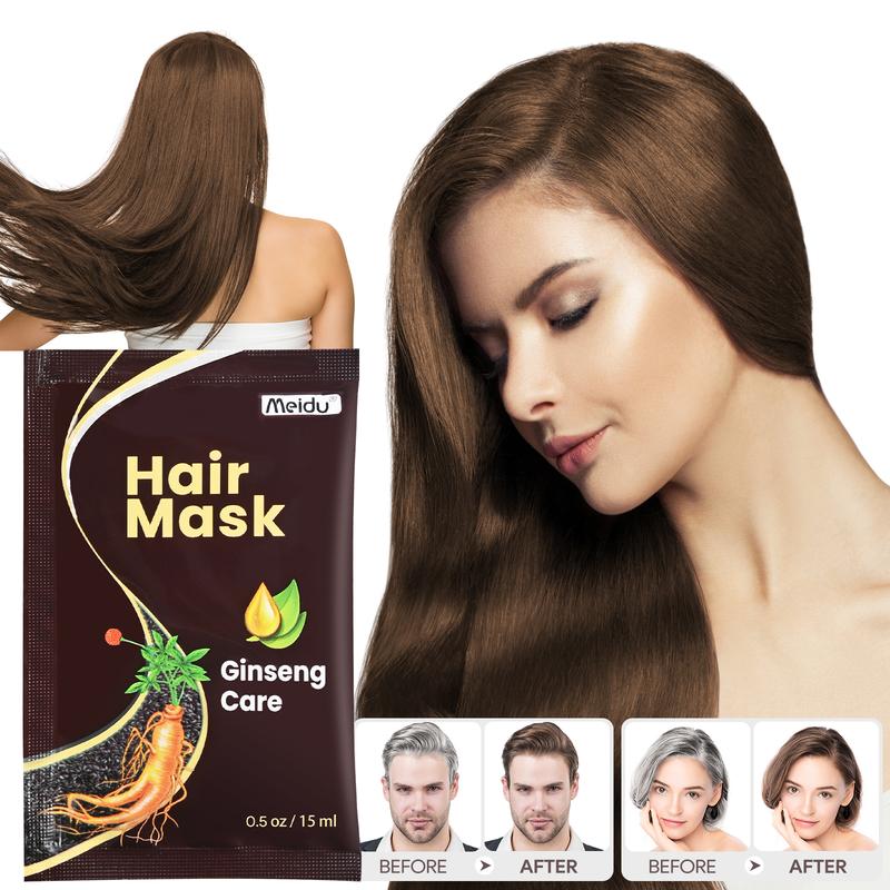 MEIDU Ginseng Hair Mask,Collagen Deep conditioning,Ginseng Nourishing to brighten and repair hair,Hydrate Moisture,conditioner haircare,Christmas Gift