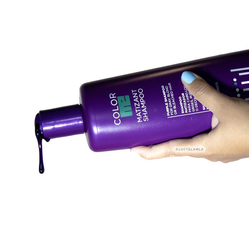 Kuul Color Me Matizant Violet purple Shampoo for Gray Blond Bleached Hair 33.8 FL. oz. 1 Liter  10.1 FLoz. Haircare  matizador platinado de cabello