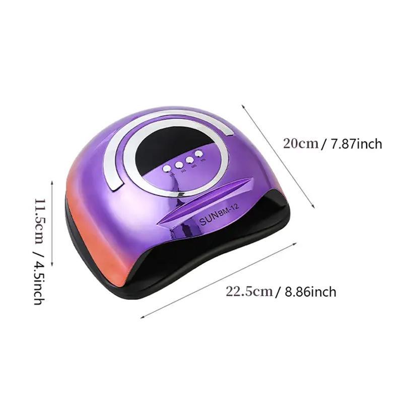 High Power LED Nail Dryer Lamp, Professional UV Nail Lamp for Nails Manicure, 72 Beads Fast Curing Gel Polish Electroplated Drying Lamp