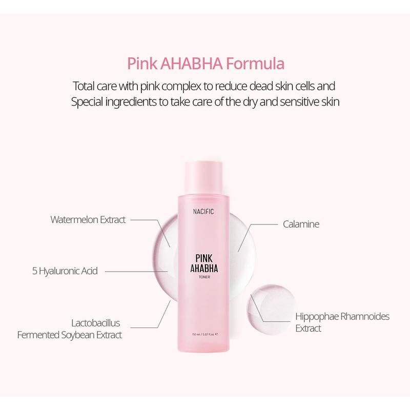 NACIFIC Pink Aha bha Toner 150ML Acne Skin Repair Skincare