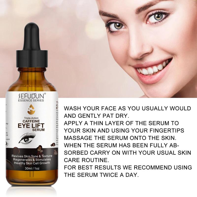 Coffee Eye Serum, Moisturizing Eye Serum, Eye Care Product for Women & Men, Suitable for People Who Stay Up Late