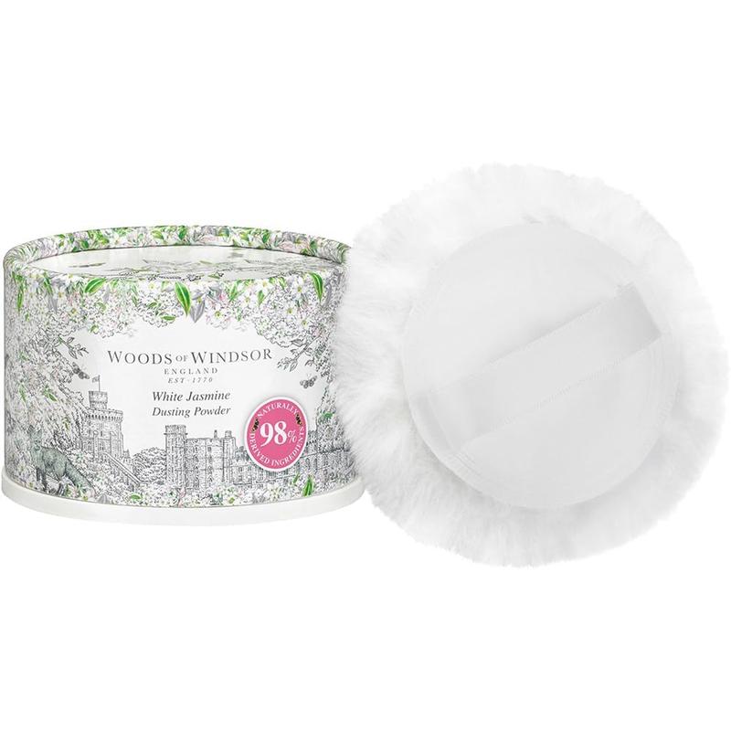 White Jasmine by Woods of Windsor 3.5 Oz Body Dusting Powder with Puff Woods Of Windsor