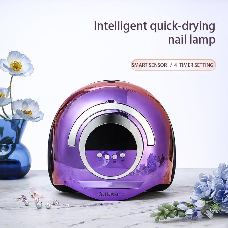 High Power LED Nail Dryer Lamp, Professional UV Nail Lamp for Nails Manicure, 72 Beads Fast Curing Gel Polish Electroplated Drying Lamp