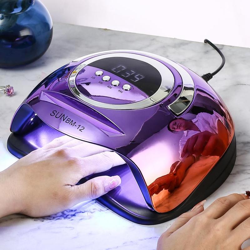 High Power LED Nail Dryer Lamp, Professional UV Nail Lamp for Nails Manicure, 72 Beads Fast Curing Gel Polish Electroplated Drying Lamp