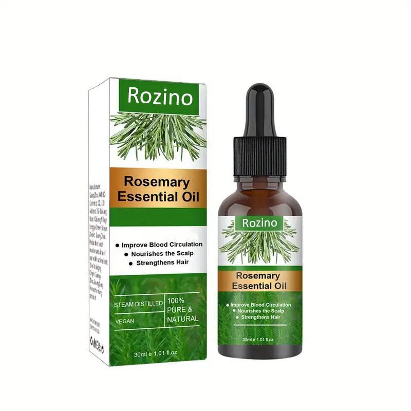 Rosemary Hair Essential Oil, Nourishes the Scalp & Strengthens Hair, Hair Treatment Suitable for All Hair Types, Hair Oil Hair Mask Hair Care Hair Products Rosemary Oil Serum