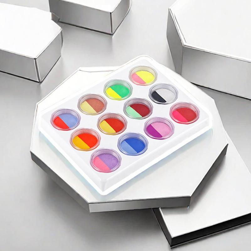 24 Color Water Soluble Body Paint (1 Box), Body Painting DIY Paint Palette, Face and Body Painting Palette for Women & Girls