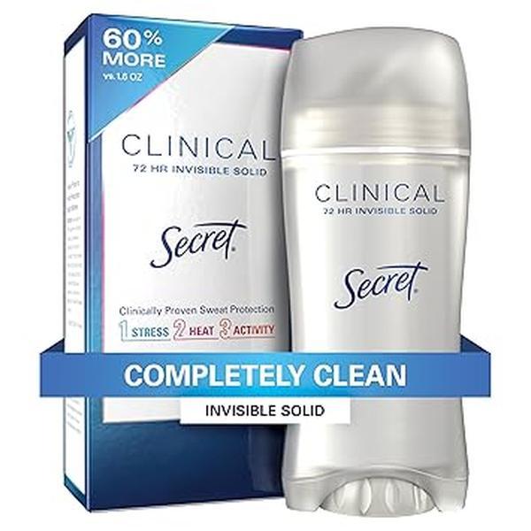 Secret Clinical Strength Women's Antiperspirant: 3X Stress Sweat Protection, 2.6 oz