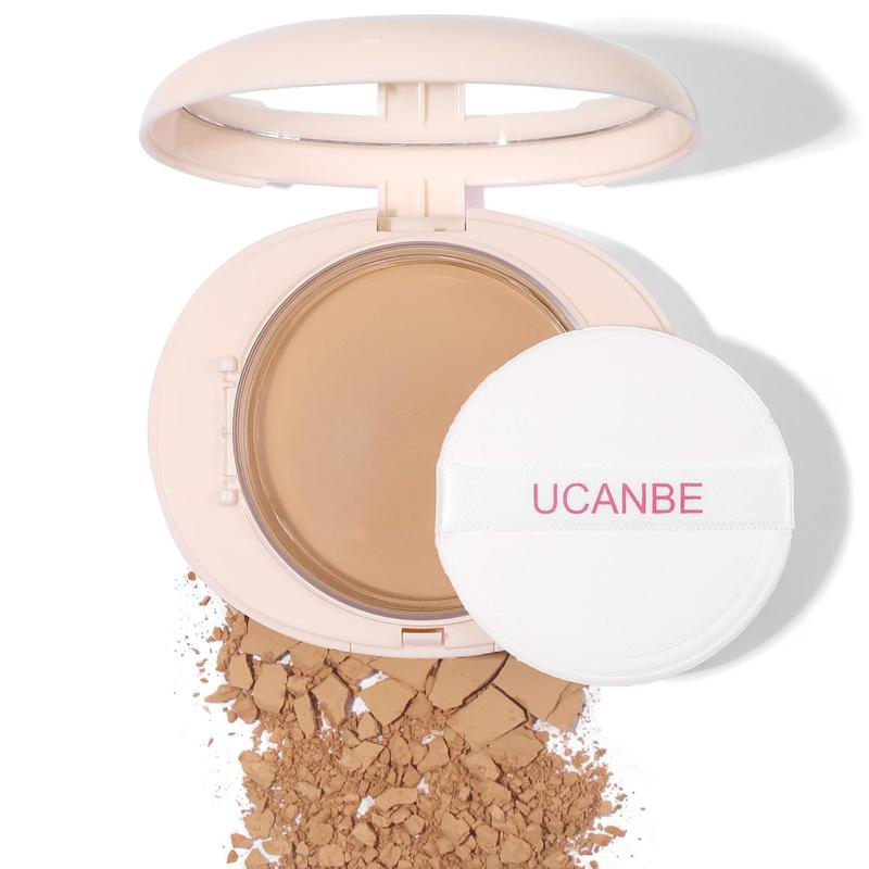 UCANBE Oil Control Pressed Face Powder,Matte Smooth Flawless Setting Powder Makeup,Waterproof Long Lasting Finishing Powder