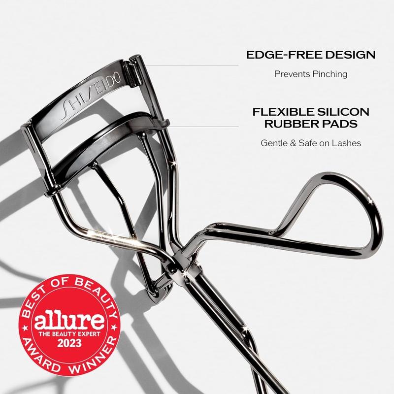 Shiseido Eyelash Curler - Crimps & Curls Lashes for Perfect, Eye-Framing Fringe - Gentle & Safe - Includes Replacement Pad Makeup Cosmetic