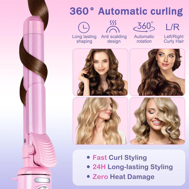 Automatic Curling Iron, 1 Box Electric Hair Curler with Temperature Display, Ceramic Heat Hair Curling Iron, Hair Styling Tool for Women