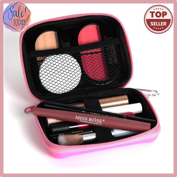 All in One Makeup Kit - Full Professional Kit With Pressed Powder, Lip Gloss and Lipstick, Blush, Eyeliner, Eyeshadow, Mascara (Pink)