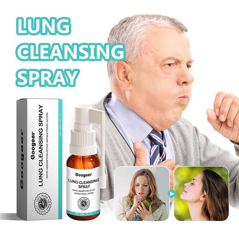 Lung Breath Spray 30ml Plant Formula Cleanser Mist For Lung Care Lung Respiratory Support Spray For Women Men Senior D8W6