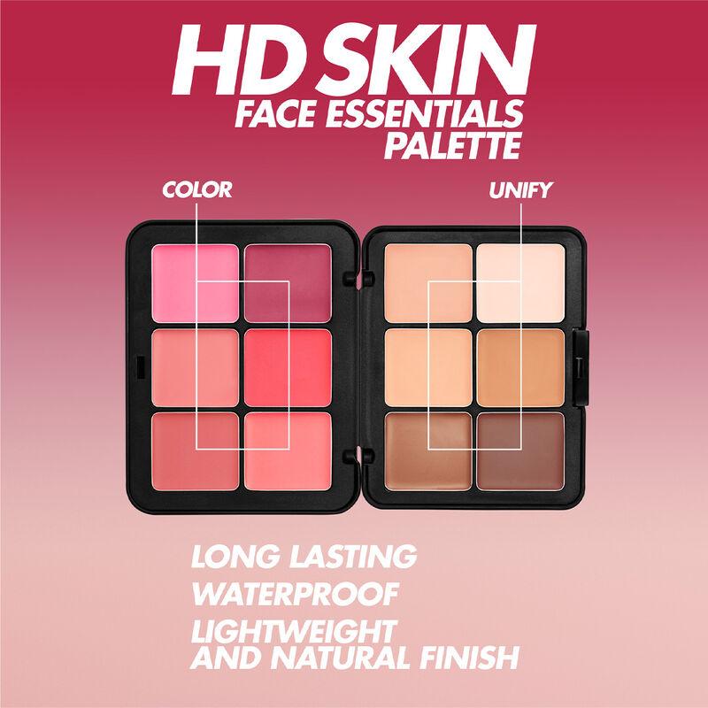 HD Skin Multiuse Cream Foundation & Blush Palette - 12 Shades for Flawless Complexion - Makeup, Blend - Make Up For Ever