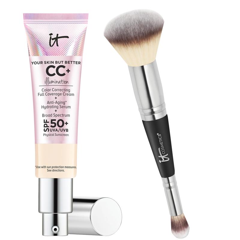 IT Cosmetics CC+ Cream Illumination SPF50 w  Luxe Brush