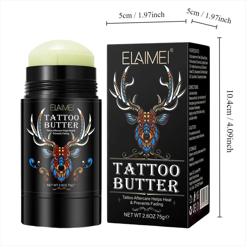 Tattoo Color Protection Balm, 2 Boxes Tattoo Care Stick, Restores Old Tattoo, Soothing and Moisturizing Tattoo Butter for Men and Women