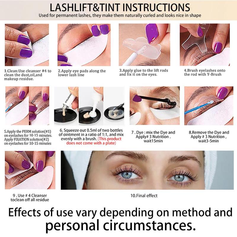 Lash Lift Kit, 1 Set Eyelash Perming & Dyeing Kit, Eyelash Perming & Dyeing Kit, Waterproof Eyelash Perming & Dyeing Kit, Summer Makeup, Fall, Men Gifts