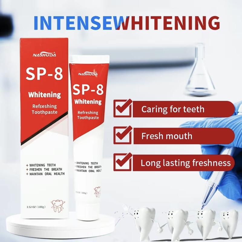 SP-8 ProbioticWhitening Toothpaste, Free of Fluoride,Hydroxyapatite, Anti plaque, Oral HealthManagement sp-8