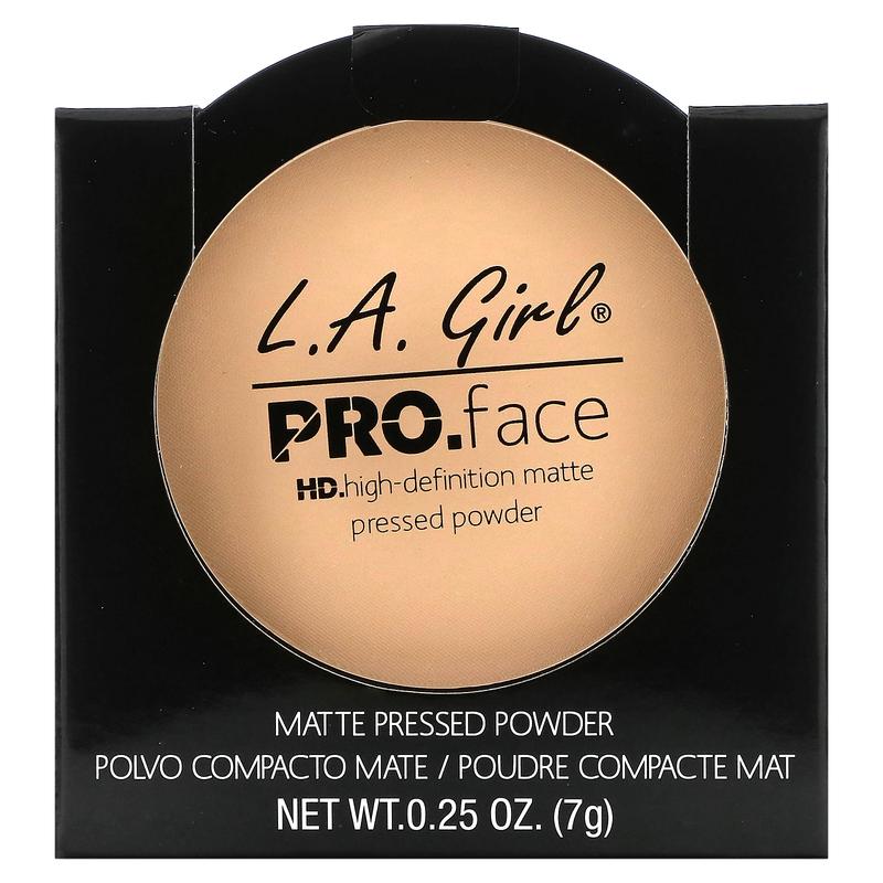 L.A. Girl PRO.face Matte Pressed Powder, GPP602 Classic Ivory, 0.25 oz (7 g)