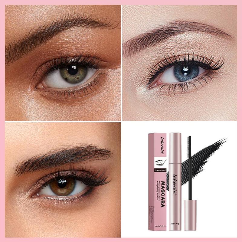 Long-lasting Mascara, 2 Counts Waterproof Eyelash Extensions Mascara, Professional Eye Enhancement Makeup Products for Women