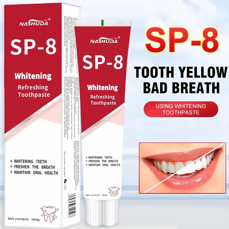 SP-8 ProbioticWhitening Toothpaste, Free of Fluoride,Hydroxyapatite, Anti plaque, Oral HealthManagement sp-8