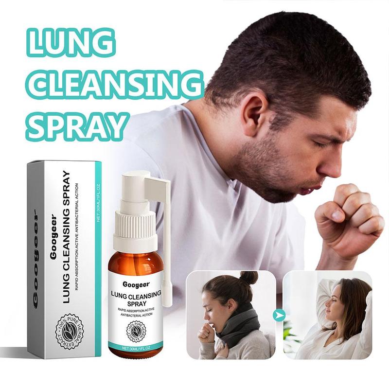 Lung Breath Spray 30ml Plant Formula Cleanser Mist For Lung Care Lung Respiratory Support Spray For Women Men Senior D8W6