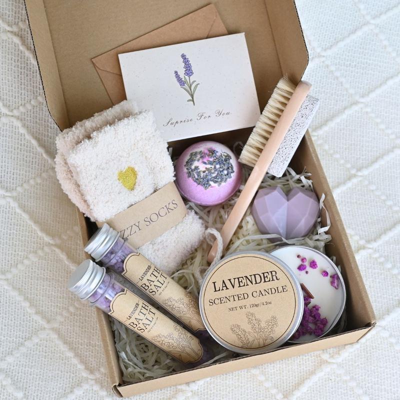 Gift set, Lavender gift set, Personalized Gifts For Her, Gift Box For Women, Best Friend Birthday Gifts, Self Care Box, Thinking Of You Care Package, Thank You Gift Box holiday gift